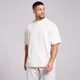 Pánské Praté Oversized Bavlněné Tričko MP - Vintage Bílá