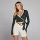 Dámský MP Tempo Contrast Wrap Top - Praná Černá