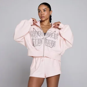 Dámská MP Lift Graphic Lifestyle Mikina se Zipem - Růžová - Size L