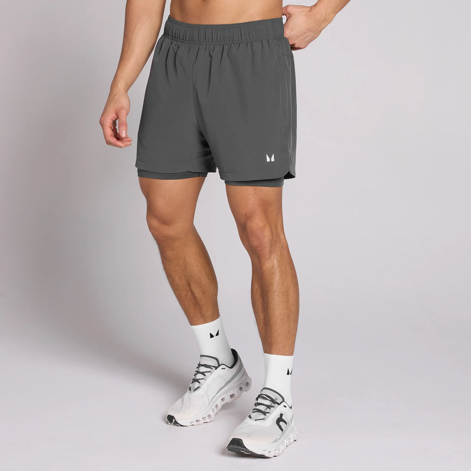 MP Men's 5" 2-in-1 Training Shorts - Dark Grey - M Obrázek 1