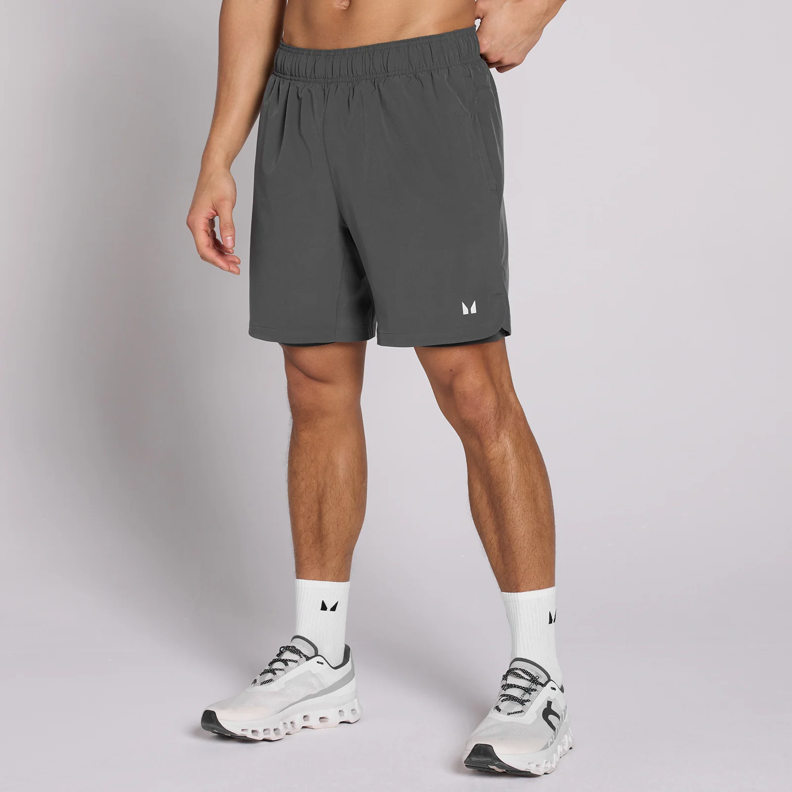 MP Men's 7" 2-in-1 Training Shorts - Dark Grey - L Obrázek 1