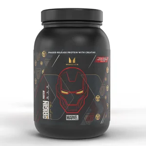 Origin Protein – Iron Man – Dort Red Velvet | MARVEL - Flavour MARVEL Iron Man - Red Velvet Cake