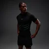 MP Pánské Hero Muscle Fit Bezešvé Tričko - Vypraná Černá/Alfa Zelená