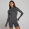MP Dámská Tempo Ultra Bezešvá Bunda se Zipem - Robustní Šedá