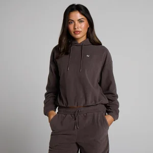MP Dámská Fleecová Mikina s Kapucí - Kakaová - Size S