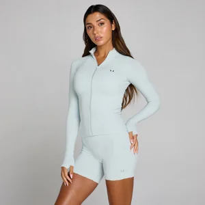 MP Dámská Tempo Ultra Bezešvá Bunda se Zipem - Modrá Aura - Size XS