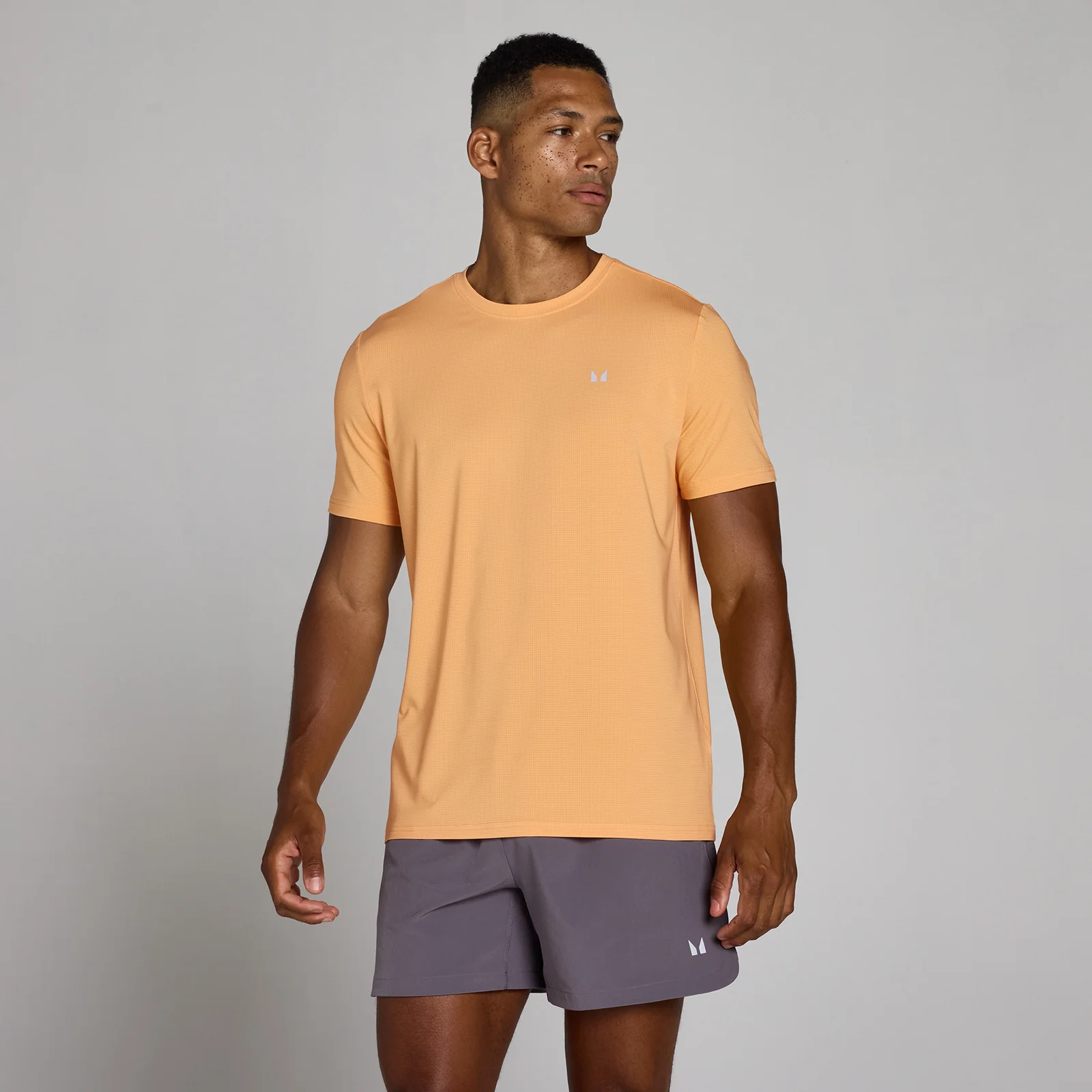 MP Men's Training Grid T-Shirt - Apricot - M Obrázek 1