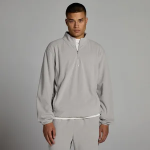 MP Pánská Fleecová Mikina 1/4 Zip - Šedá - Size L