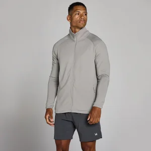 MP Pánská Training Ultra Mřížkovaná Mikina se Zipem - Křídově Šedá - Size XL