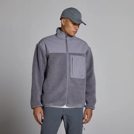 MP Pánský Borg Fleece - Tmavě Melírová