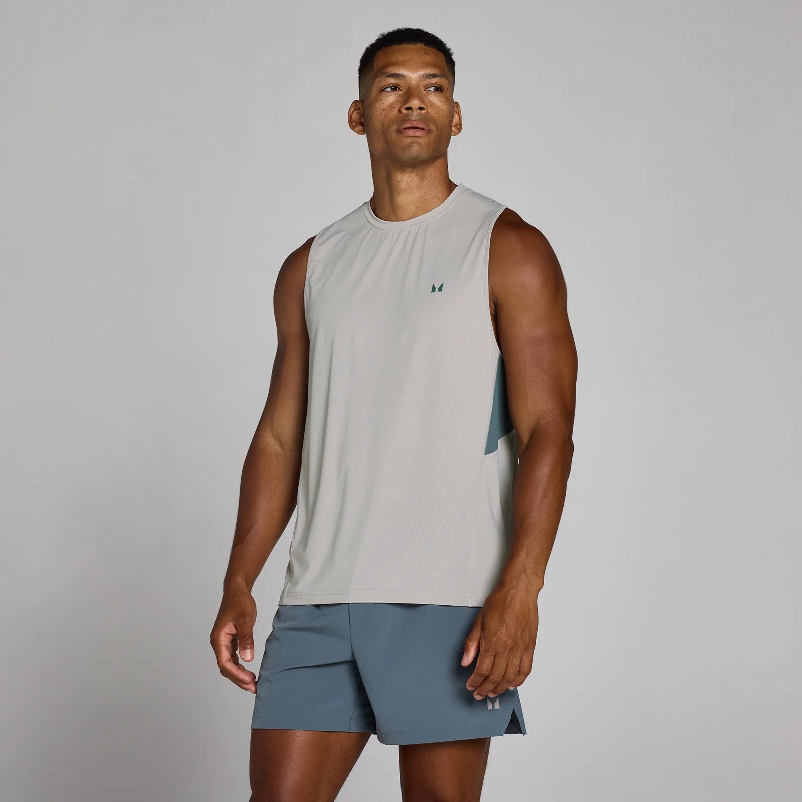 MP Men's Training Ultra Mesh Tank - Chalk Grey - XS Obrázek 1