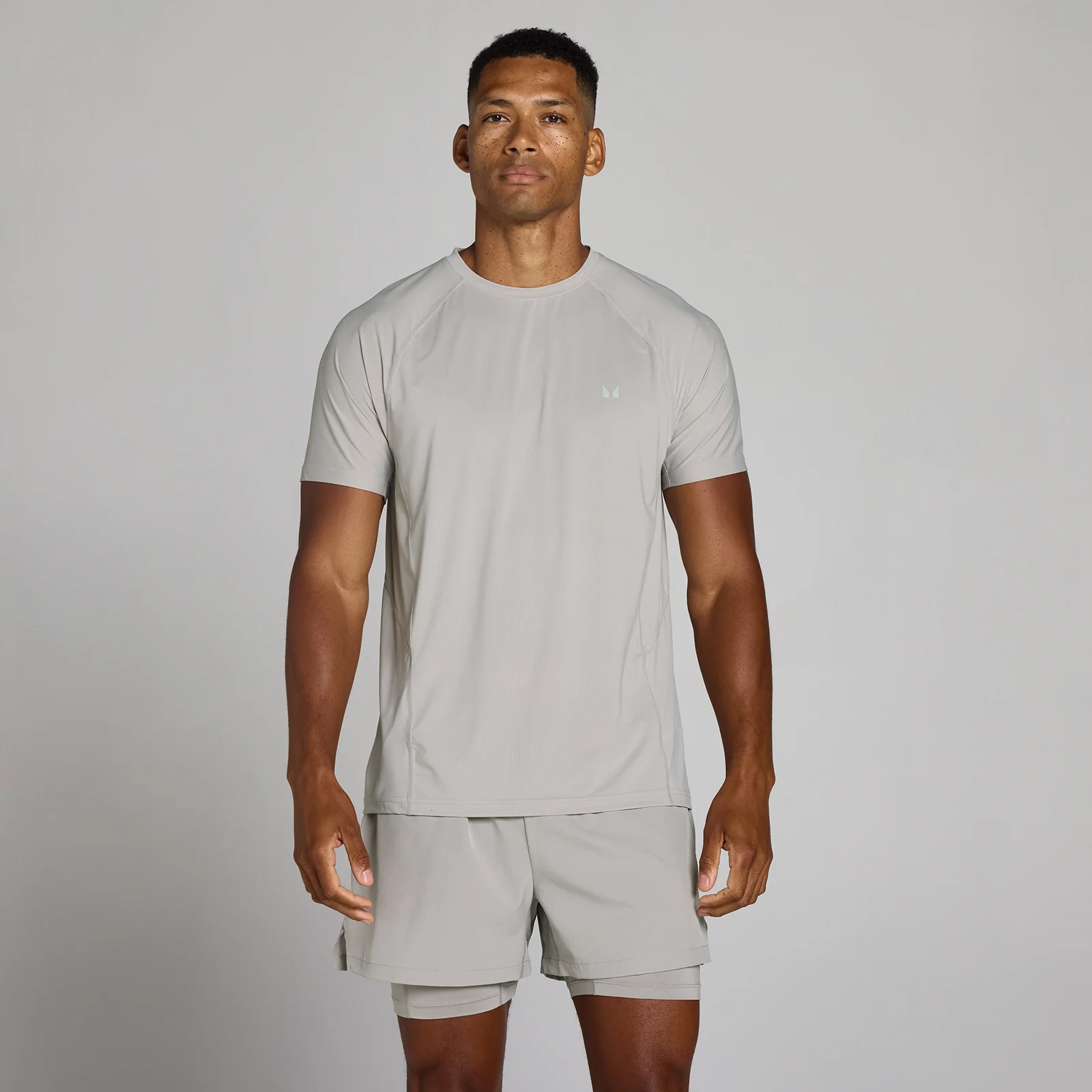 MP Men's Training Ultra Mesh T-Shirt - Chalk Grey - XS Obrázek 1