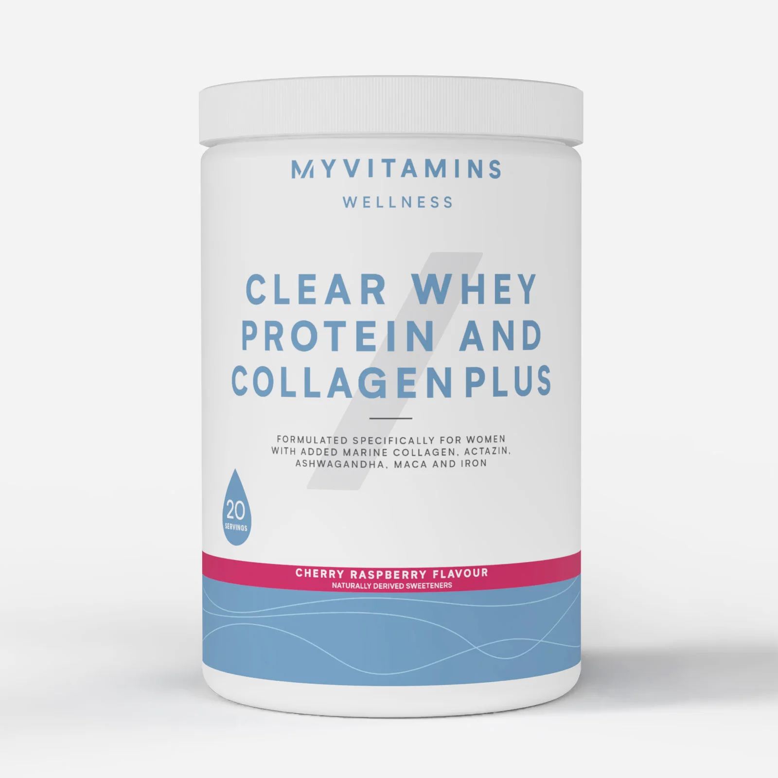 Clear Whey Protein and Collagen Plus - 486G - 20Porcí - Cherry Raspberry Obrázek 1