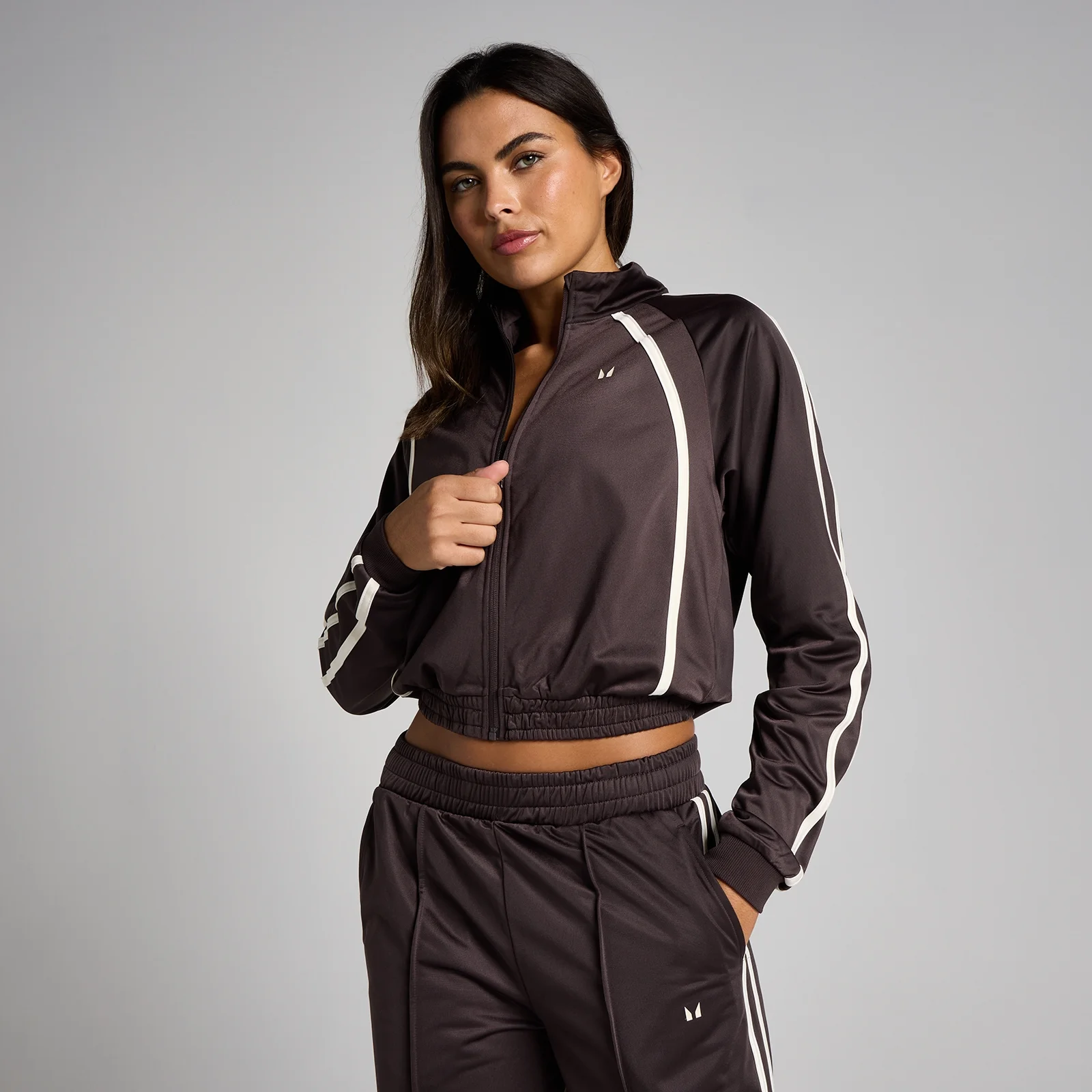 MP Dámská Tricot Sportovní Bunda - Kakaová/Vanilková - XS Obrázek 1