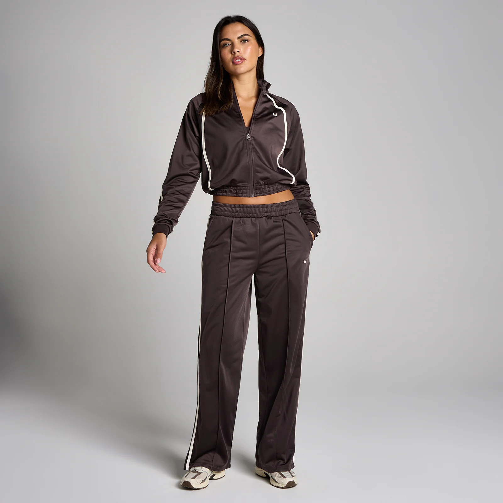MP Dámská Tricot Sportovní Bunda - Kakaová/Vanilková - M Obrázek 3