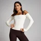 MP Dámské Tempo Off The Shoulder LS Top - Vanilka