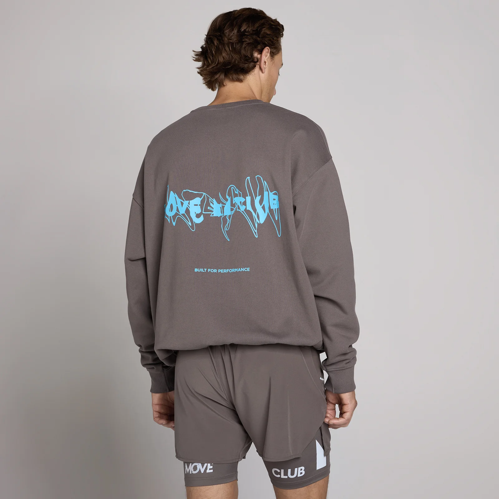MP Unisex Mikina Hybrid s Grafikou - Popelavě Šedá - XS Obrázek 1