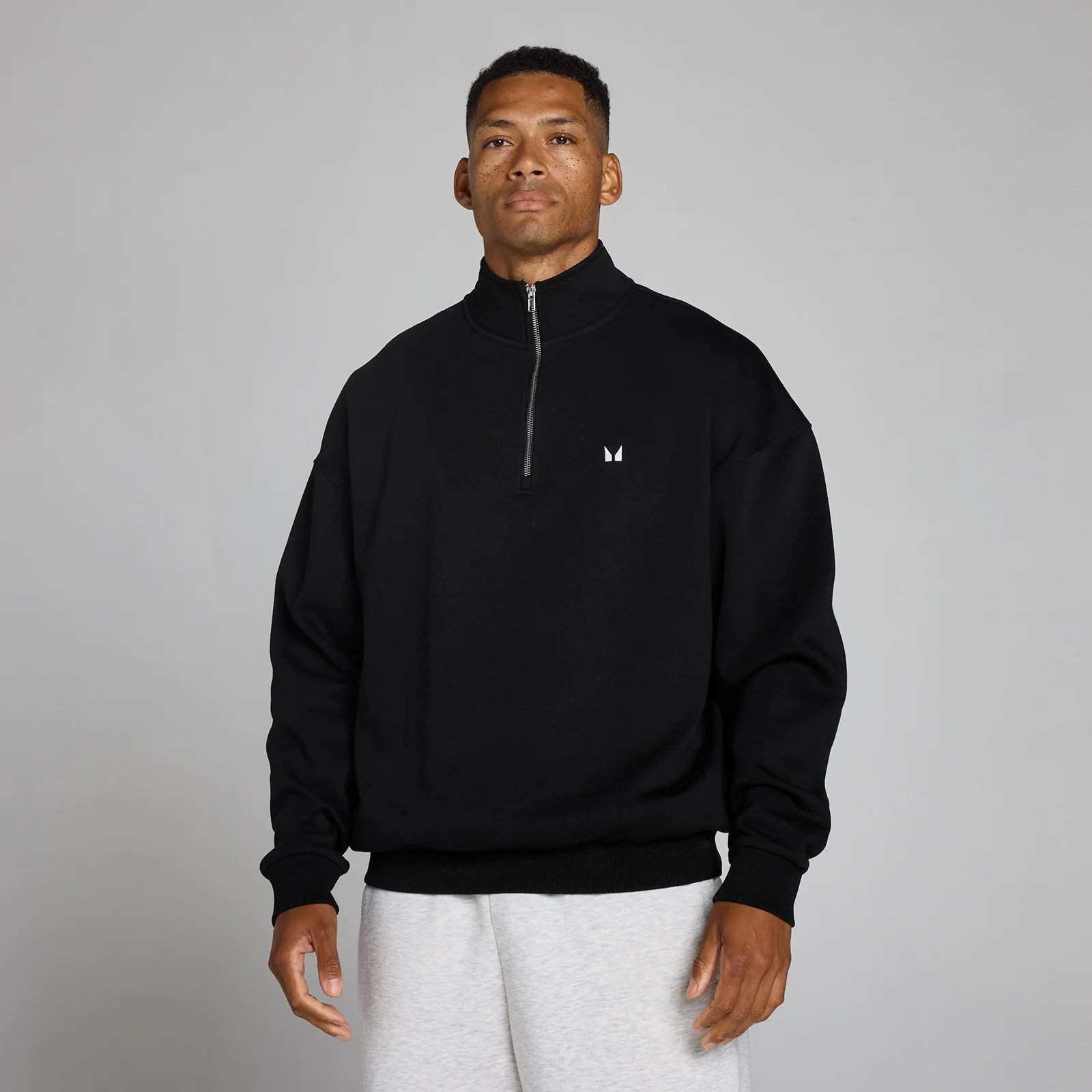 MP Men's Rest Day Oversized 1/4 Zip - Black - M Obrázek 1