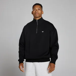 MP Men's Rest Day Oversized 1/4 Zip - Black - Size XS
