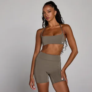 MP Dámská Tréninková Sportovní Podprsenka s Otevřenými Zády - Kávová - Size XS