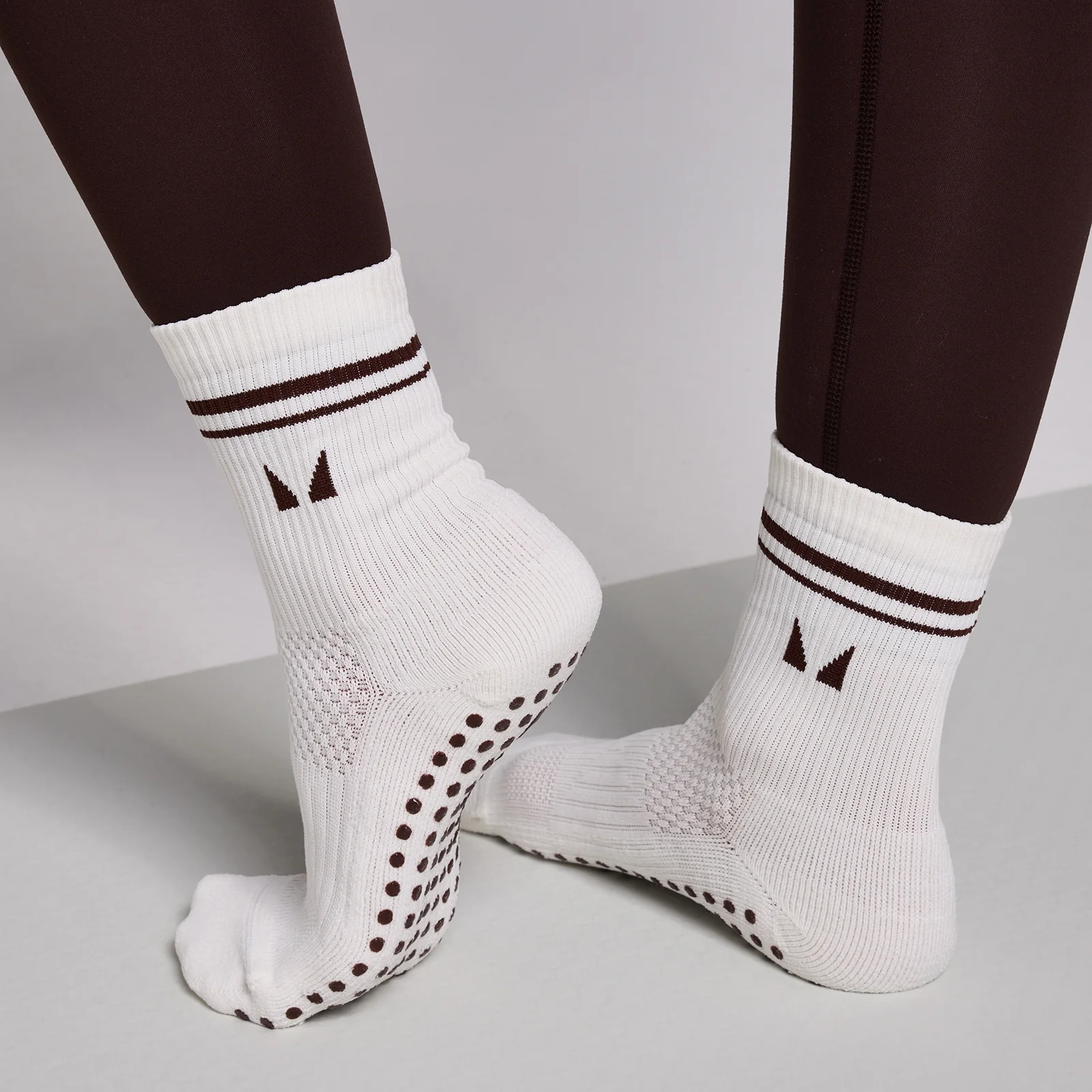 MP Pilates Socks (2 pack) - Cocoa/Pearl - UK 2-5 Obrázek 1