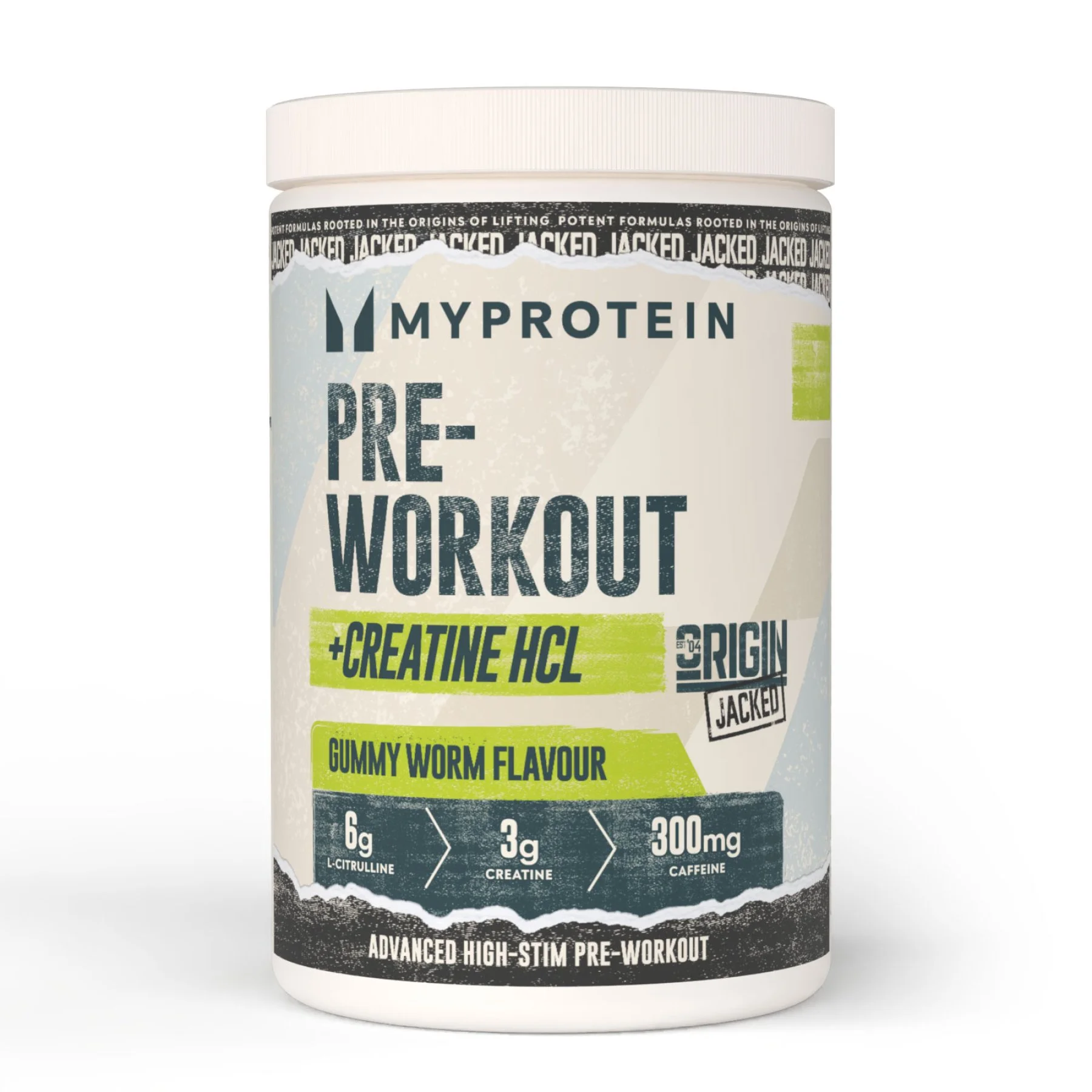 Origin Jacked Pre-Workout - 25Porcí - Gummy Worm Obrázek 1
