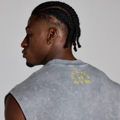 MP X Gold's Pánské Washed Graphic Oversized Tank - Steel Blue - XL Obrázek 6