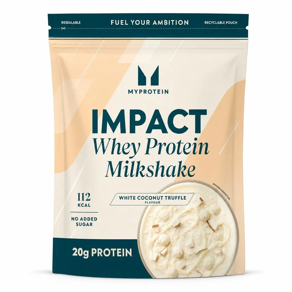 Impact Whey Protein Milkshake – White Coconut Truffle - 900G - 30Porcí - Bílá Čokoláda s Kokosem Obrázek 1